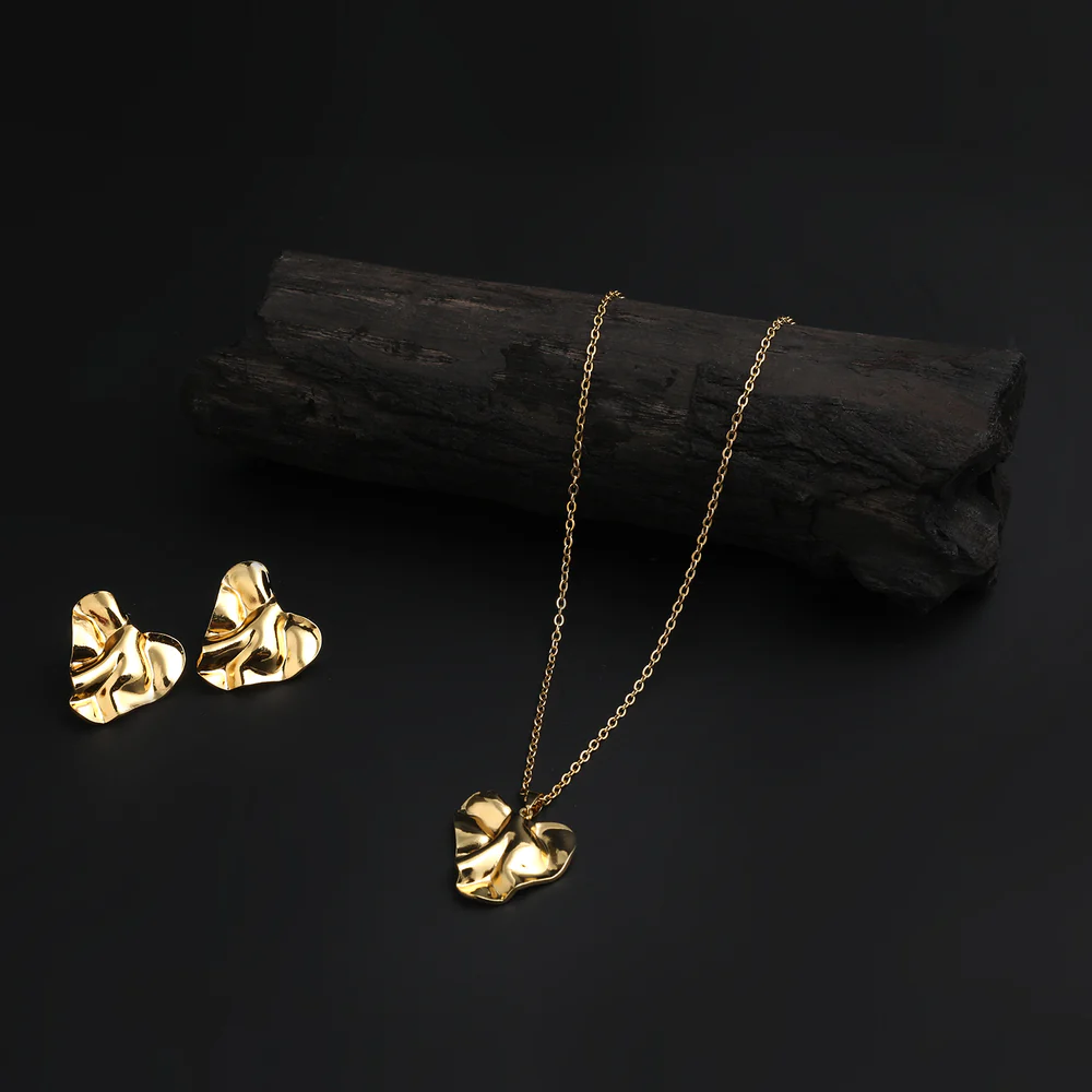 Women's Locket Set - Golden