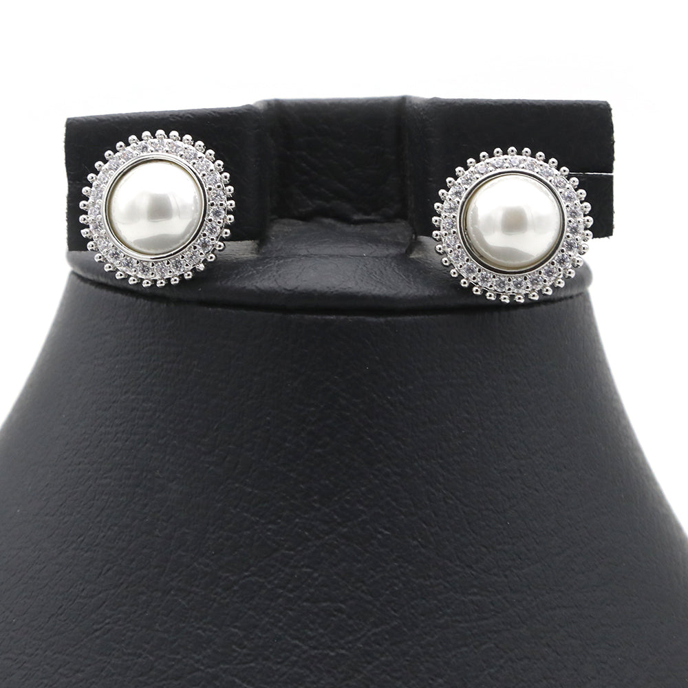 Women's Top Zircon - Silver