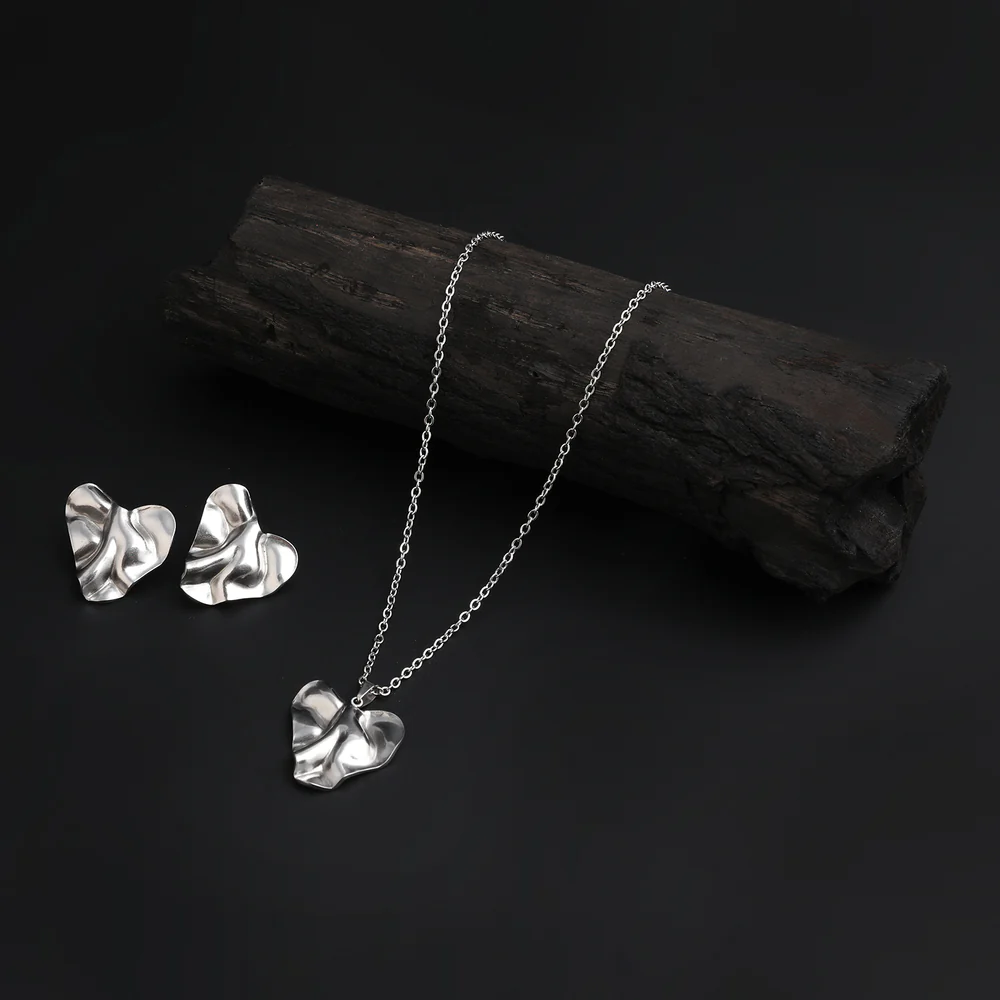 Women's Locket Set - Silver