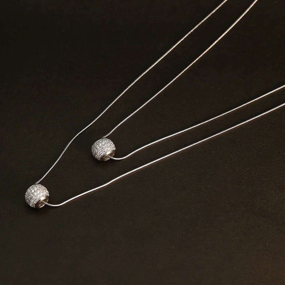 Women's Chain Mala - Silver