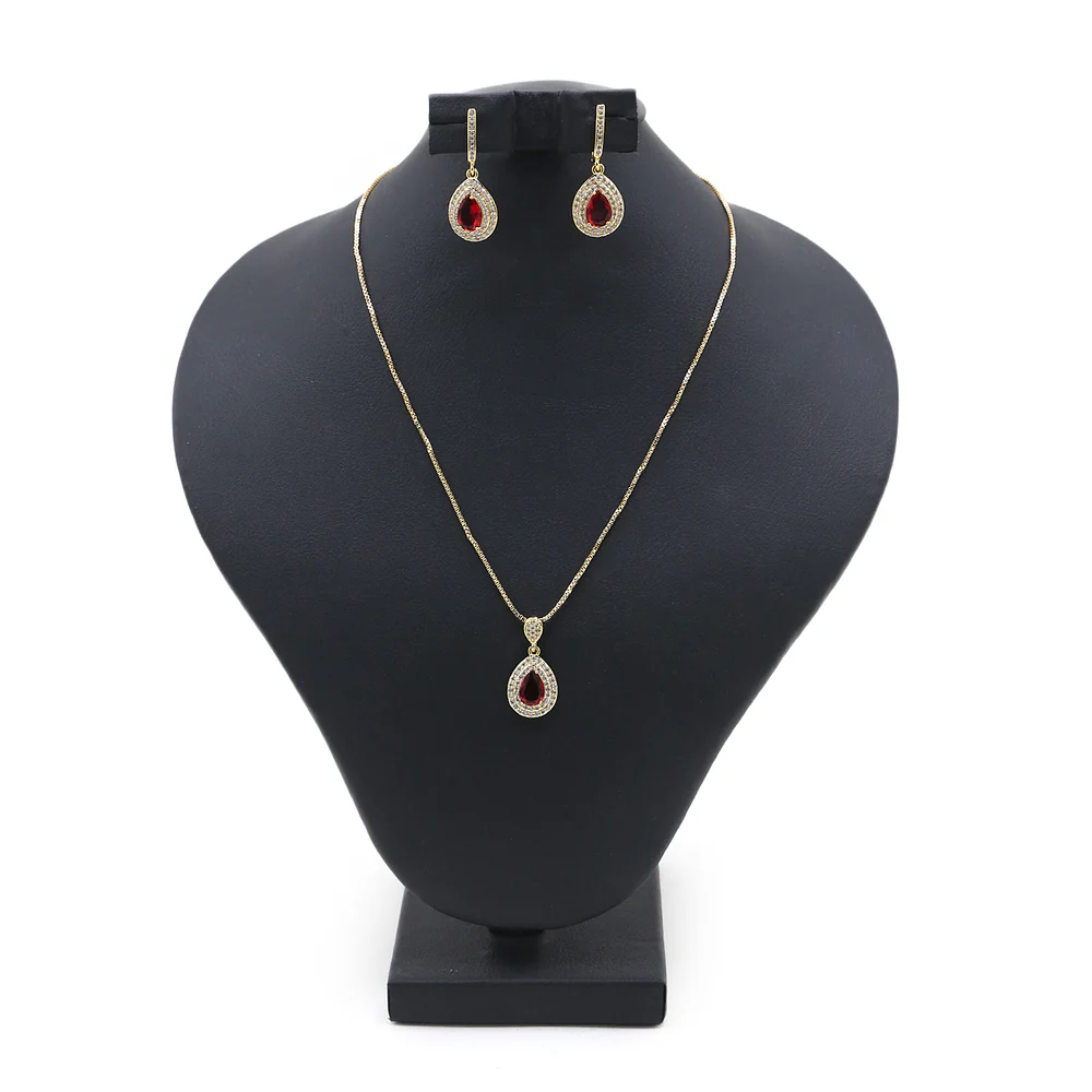 Women's Locket Set - Red