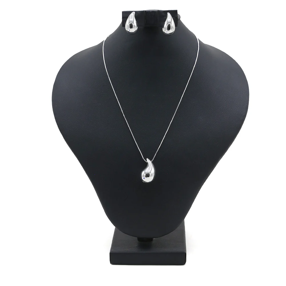 Women's Locket Set - Silver