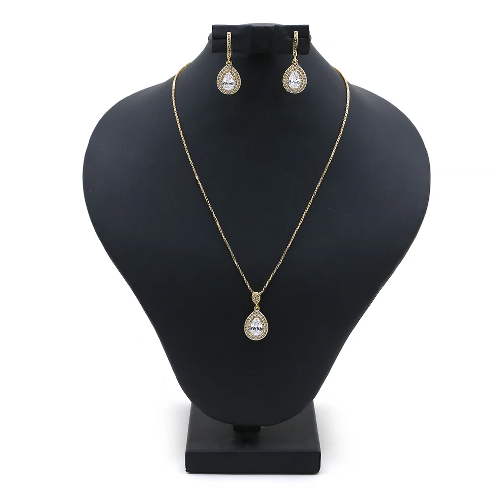 Women's Locket Set - Golden