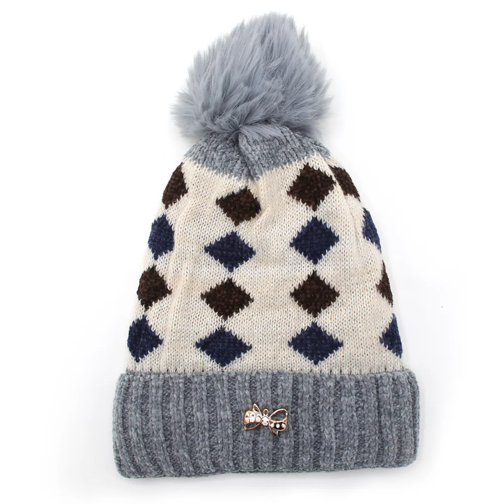 Women's Woolen Cap - Grey