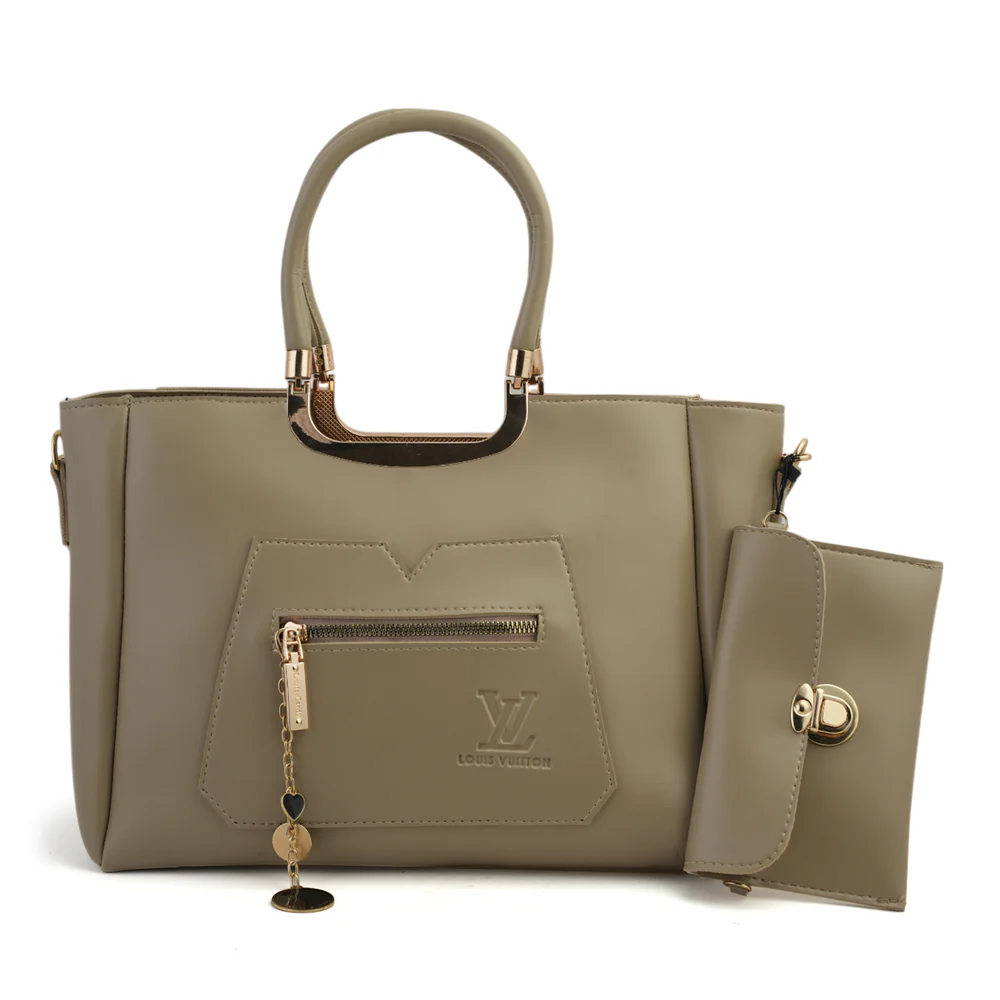 Women's 2Pcs Shoulder Bag - Beige